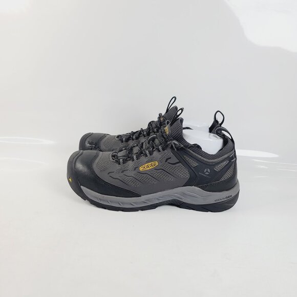 Keen Men\'s Gray Black Flint II Steel Toe Trail Athletic Work Shoes Sz 10.5 main image 4
